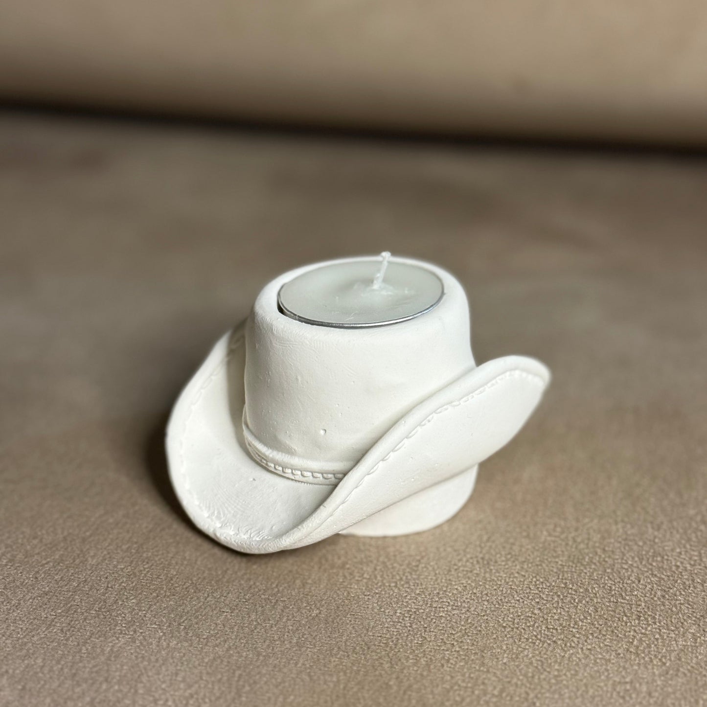 Kovboy El Yapımı Dekoratif Mumluk