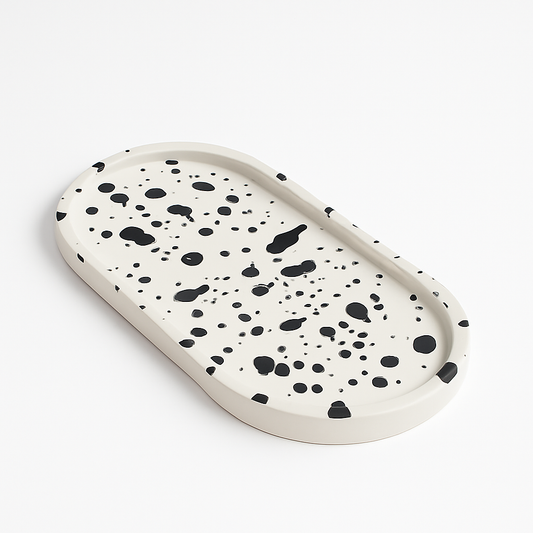 Black Drop El Yapımı Dekoratif Tabak