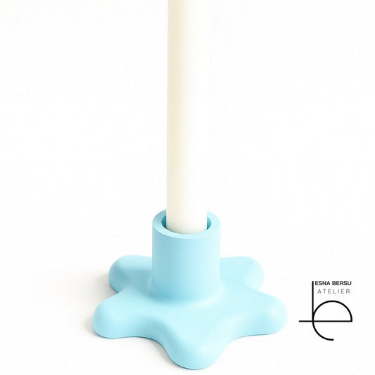 Kıvam El Yapımı Mavi Mumluk