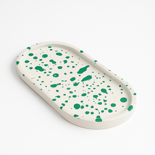 Green Drop El Yapımı Dekoratif Tabak