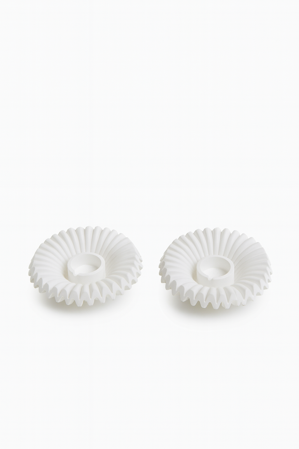 Shellglow – El Yapımı 2'li Beyaz Mumluk