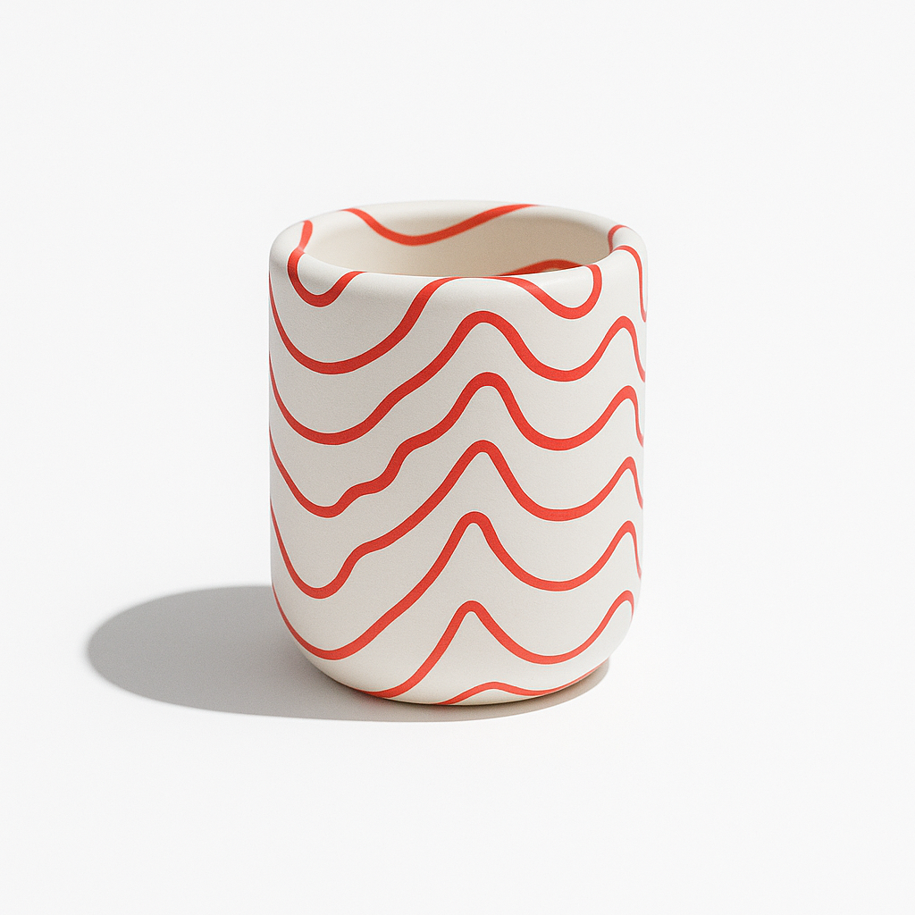 Kırmızı İzohips El Yapımı Kalemlik