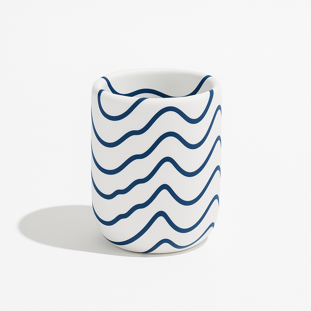 Lacivert İzohips El Yapımı Kalemlik