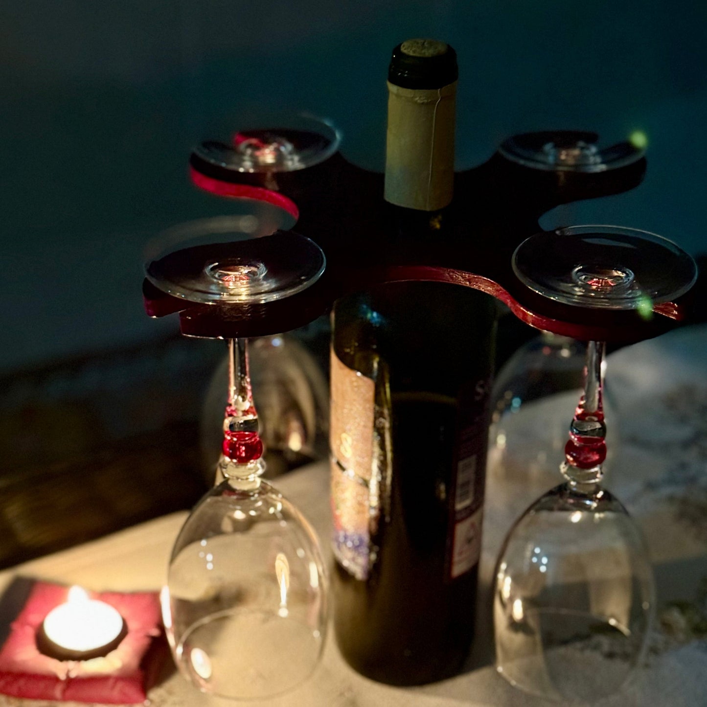 Balance & Bliss El Yapımı Şişe ve Kadeh Tutucu