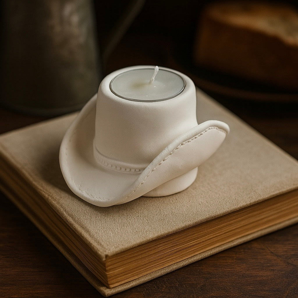 Kovboy El Yapımı Dekoratif Mumluk