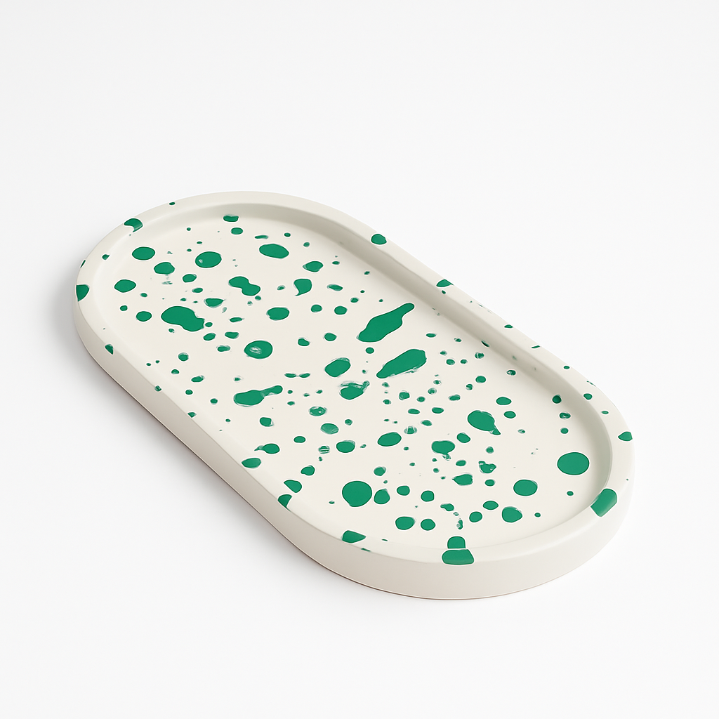 Green Drop El Yapımı Dekoratif Tabak
