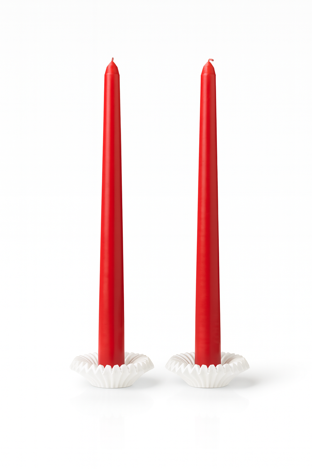 Shellglow – El Yapımı 2'li Beyaz Mumluk