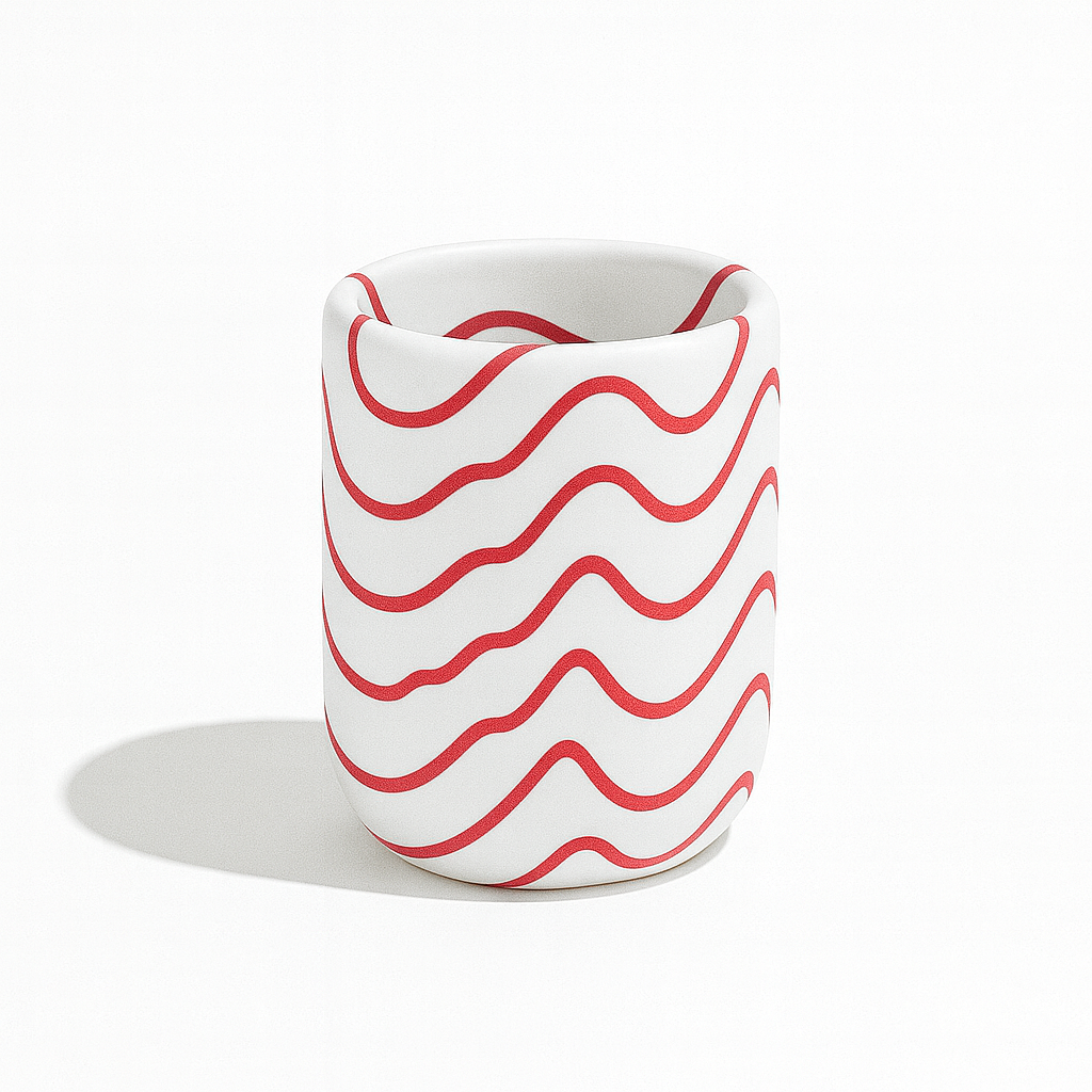 Kırmızı İzohips El Yapımı Kalemlik