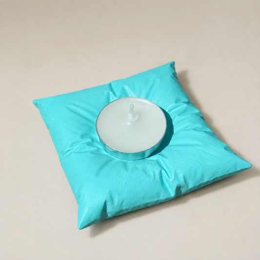 Mini-der El Yapımı Mint Tealight Mumluk