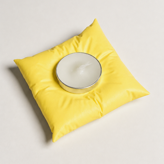 Mini-der El Yapımı Sarı Tealight Mumluk