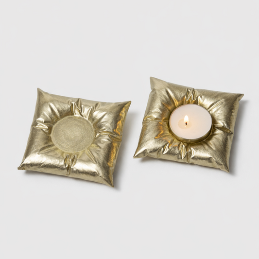 Mini-der 2'li Yaldızlı Tealight Mumluk