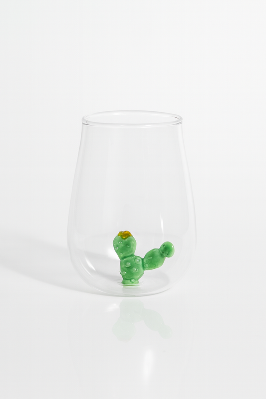 Kaktüs El Yapımı Murano Cam Bardak