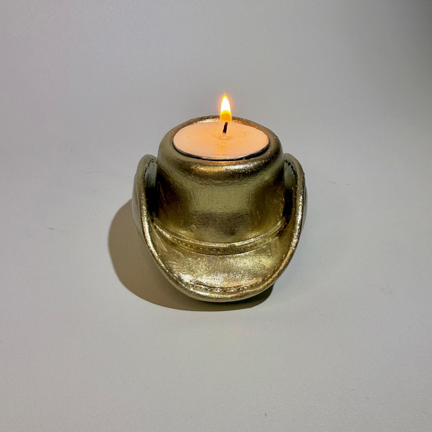 Kovboy Gold El Yapımı Tealight Mumluk