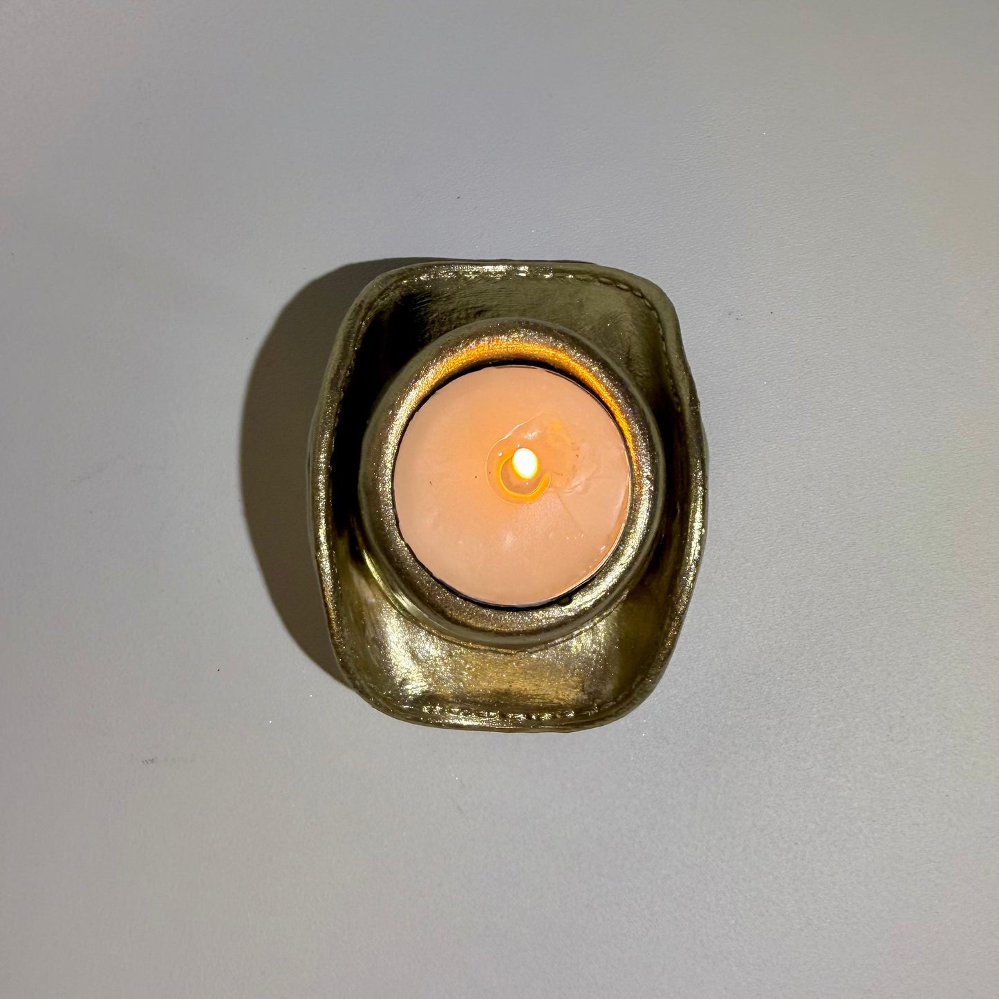 Kovboy Gold El Yapımı Tealight Mumluk
